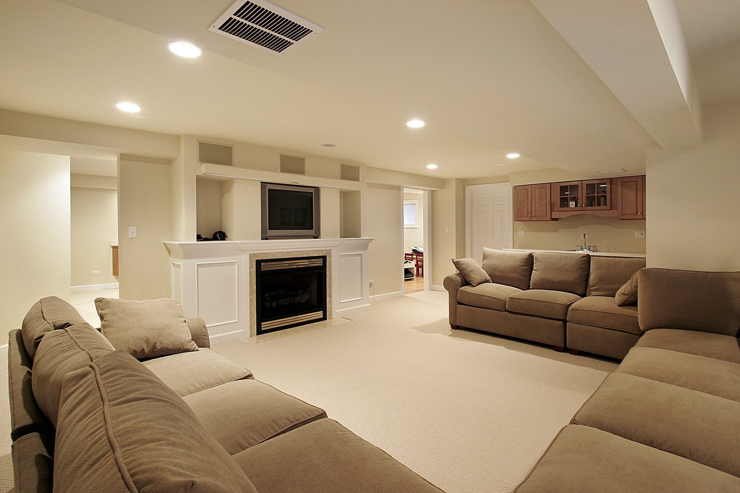 Professionally Cleaned Basement